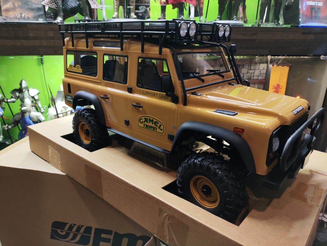 FMS RC Car Defender 1/10 scale RTR remote control car (Category: Remote Control Toys) located in Antipolo. Submitted by noblehawk.82e609 (Listing ID 1454113557, Image 2). Description: FMS DEFENDER 1/10 Scale comes with remote control. NOTE: battery note included. mop gcash or bpi online shipping yes buyer shoulders lalamove for Metro Manila, Jrs for Provincial or Apcargo brand new DM if interested/ can do meet up with fellow ✅ positive members at