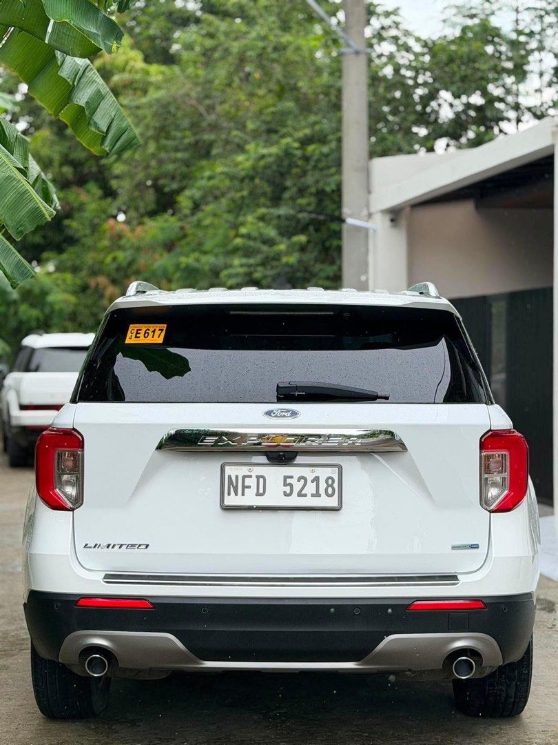Ford Explorer Limited Ecoboost 4x4 AWD Auto (Category: Used Cars) located in Manila. Submitted by quality_cars (Listing ID 1454546538, Image 2). Description: For sale or trade Ford Explorer Limited Ecoboost 2.3L 4x4 / AWD 2022 Full options top of the line Star White Color 21,xxx Mileage only Complete Papers First owned unit 2 remote keys Automatic 3rd row Top of the line variant Sunroof/moonroof Heated and cold seats Power tail gate Ambient light