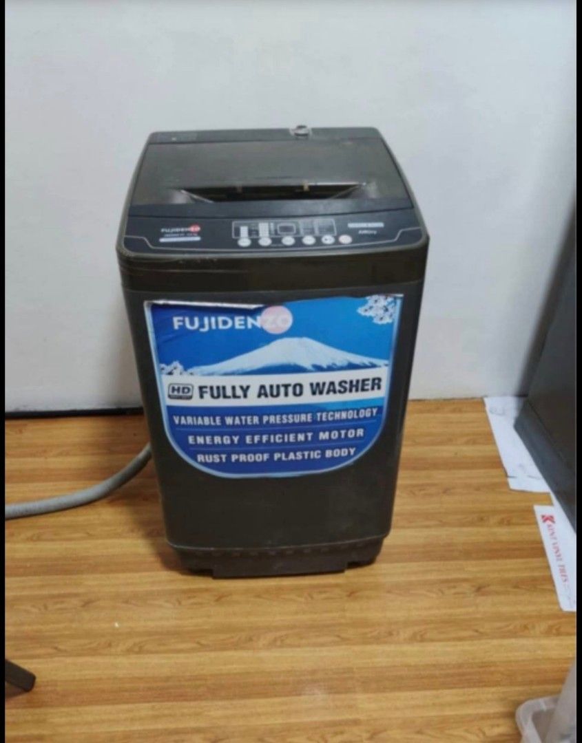 Fujidenzo Fully Auto Washer HD (Category: Washing Machines and Dryers) located in Quezon City. Submitted by lycegoroca (Listing ID 1454402126, Image 1). Description: - Fujidenzo Fully Automatic Washing Machine - HD Model with Variable Water Pressure Technology - Energy Efficient Motor - Rust Proof Plastic Body - Air Dry Function - 6.5 kg Capacity - Works Well - Selling because upgrading.