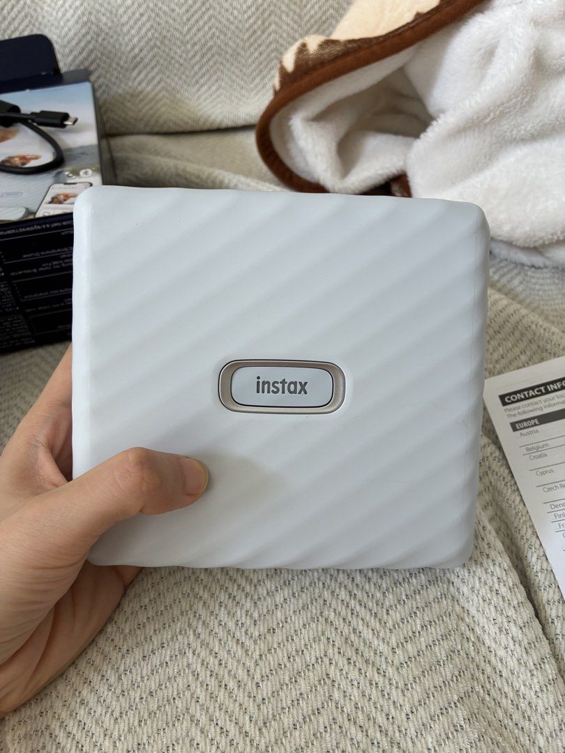 Fujifilm Instax Link Wide Smartphone Printer (Category: Printers, Scanners & Copiers) located in Makati City. Submitted by momoco2056 (Listing ID 1454390571, Image 1). Description: - Fujifilm Instax Link Wide printer - Connects to your smartphone for instant photo prints - Includes USB cable - Comes with original box - Warranty card included - User-friendly operation.
