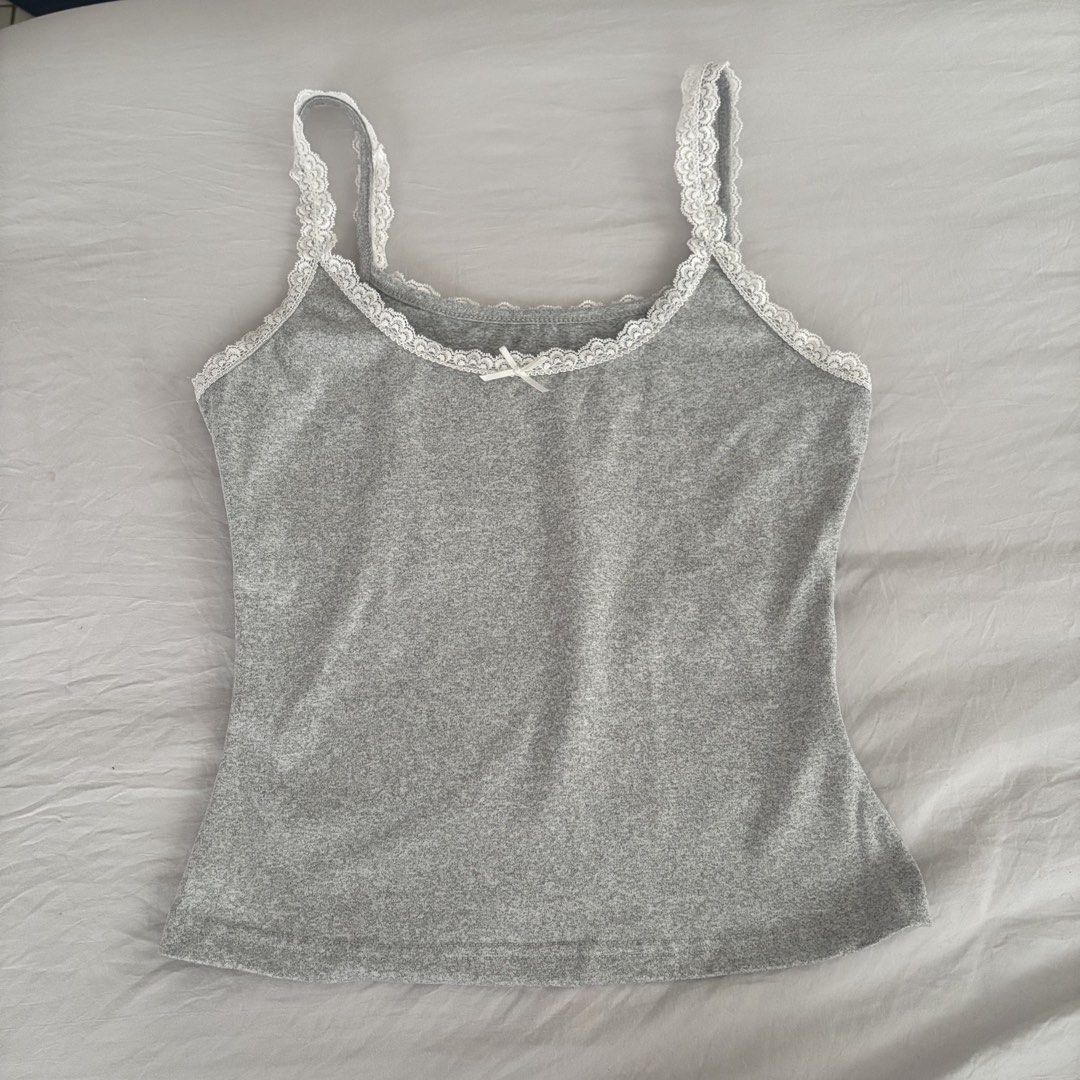 gray lace tank top (Category: Sleeveless) located in Cebu City. Submitted by jjanix (Listing ID 1454391325, Image 1). Description: .