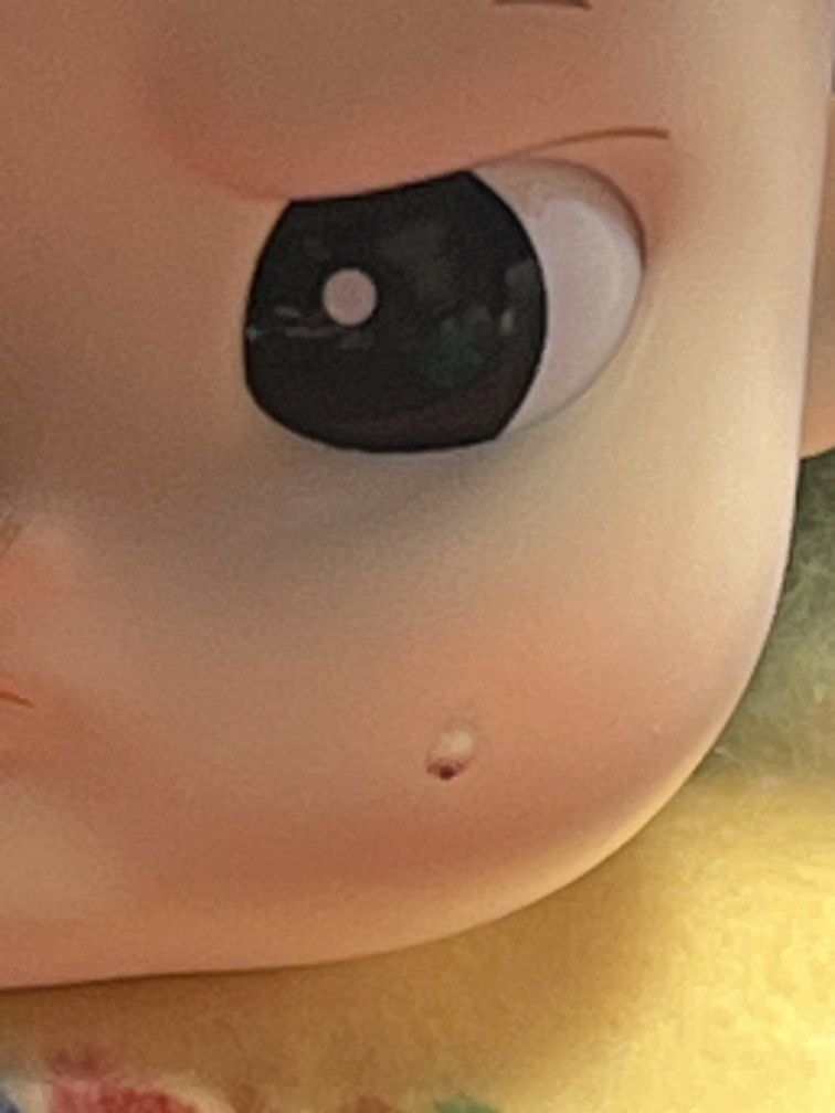 Hacipupu (Grumpy Crocodile) (Category: Designer & Blind Box Toys) located in Manila. Submitted by bbkc_ph (Listing ID 1454531062, Image 2). Description: Factory Defect on Cheek Box Small tear.