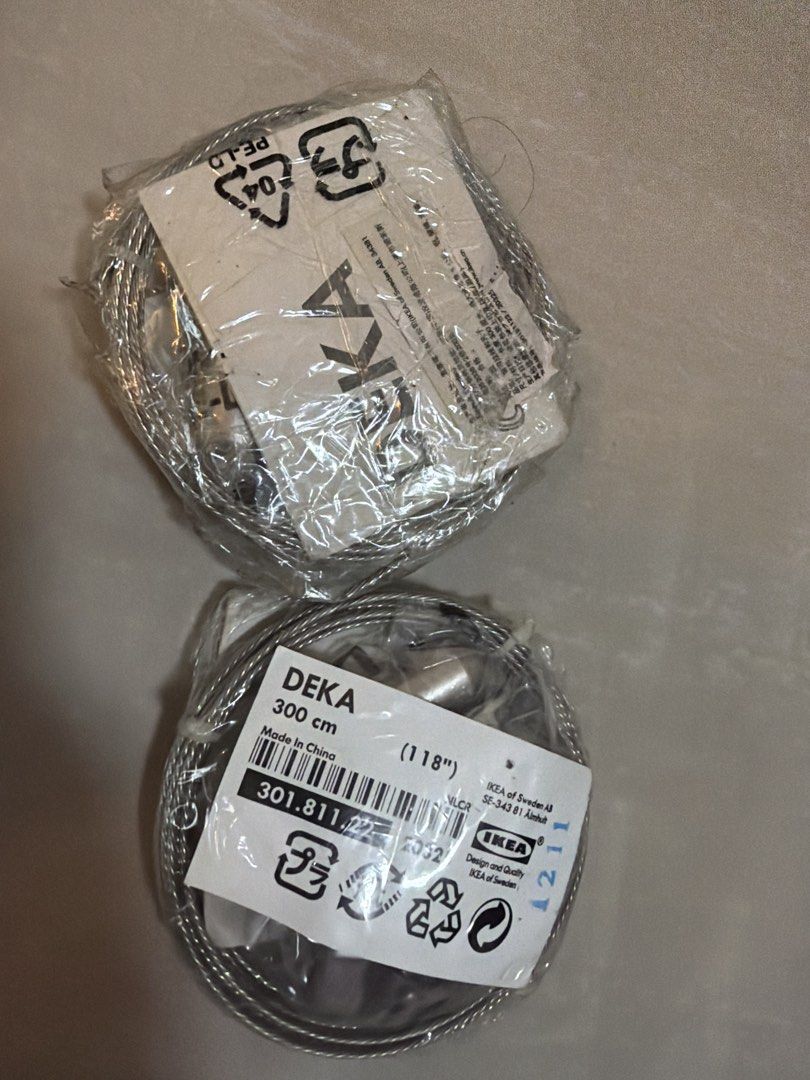 IKEA DEKA 300cm Wire Hanging Kit (Category: Accessory Holder, Box & Organizers) located in Taguig. Submitted by declutterjam (Listing ID 1454424070, Image 2). Description: .