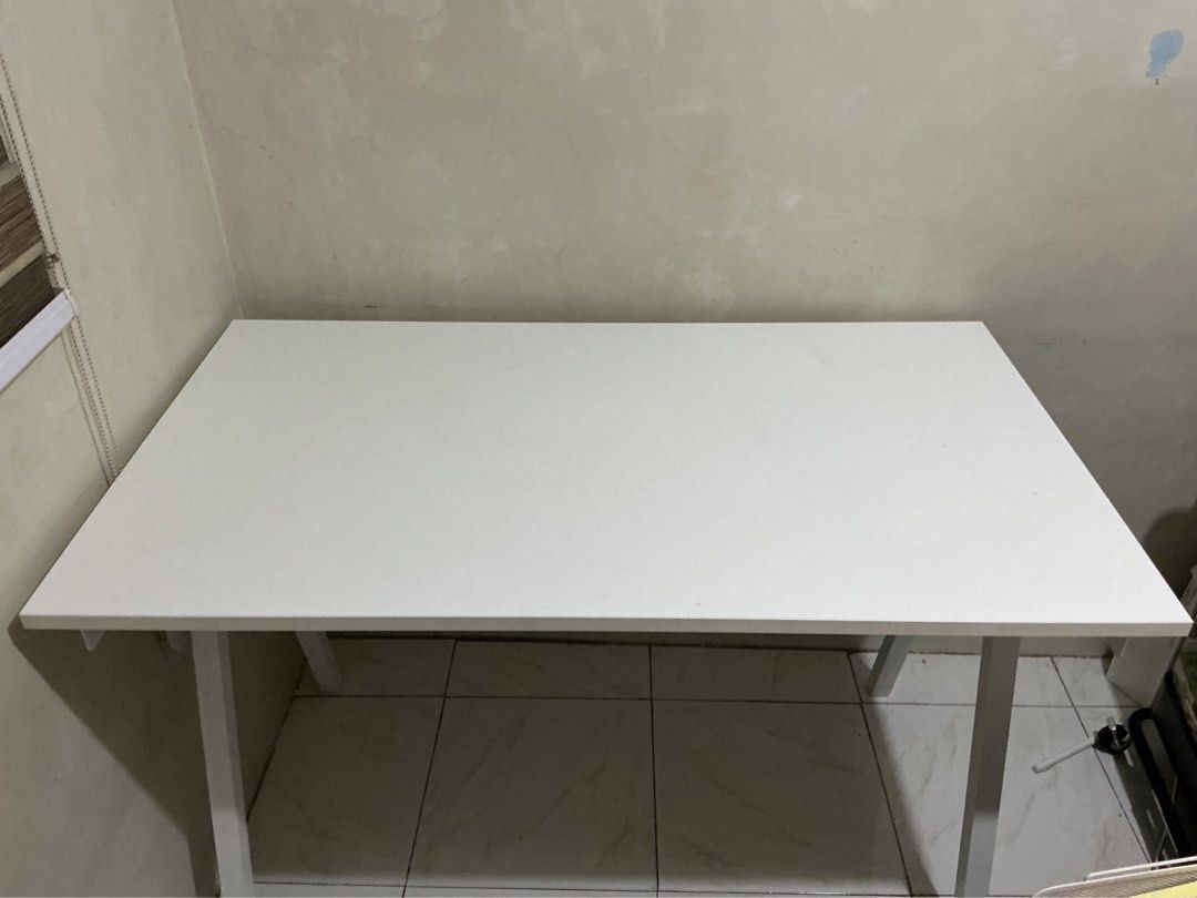 IKEA Trotten Desk (120cm x 70cm) (Category: Tables & Sets) located in Manila. Submitted by cckkue64394 (Listing ID 1454552611, Image 1). Description: - original IKEA Desk - includes complete set of tools and instructions for assembly - dimensions: 160cm (length) x 80cm (width) - Ideal for home office or study space - Easy to assemble.