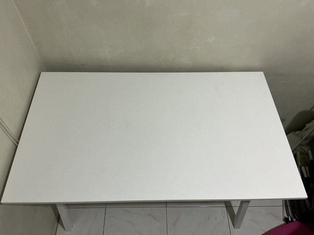 IKEA Trotten Desk (120cm x 70cm) (Category: Tables & Sets) located in Manila. Submitted by cckkue64394 (Listing ID 1454552611, Image 2). Description: - original IKEA Desk - includes complete set of tools and instructions for assembly - dimensions: 160cm (length) x 80cm (width) - Ideal for home office or study space - Easy to assemble.