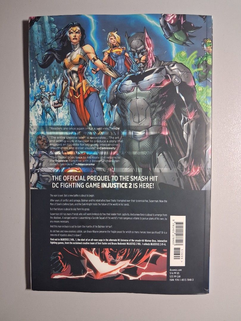 DC Injustice 2 Volume 1 Comic (Category: Comics & Manga) located in Manila. Submitted by platelicker (Listing ID 1454495041, Image 2). Description: VF condition MOP: GCash MOD: Lalamove c/o buyer Pasig loc.