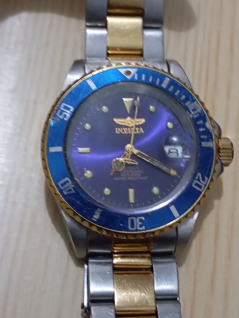 Invicta automatic (Category: Men's Watches) located in Las Pinas. Submitted by quick_deals_great_finds2 (Listing ID 1454488631, Image 2). Description: Original good working condition Automatic 40mm Fits wrist 6.8 inches.