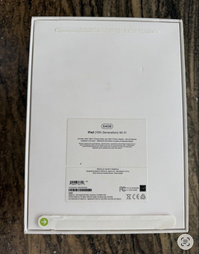 Ipad 10th generation 64gb (Category: iPad) located in Pasig City. Submitted by smayc_21 (Listing ID 1454444699, Image 2). Description: .