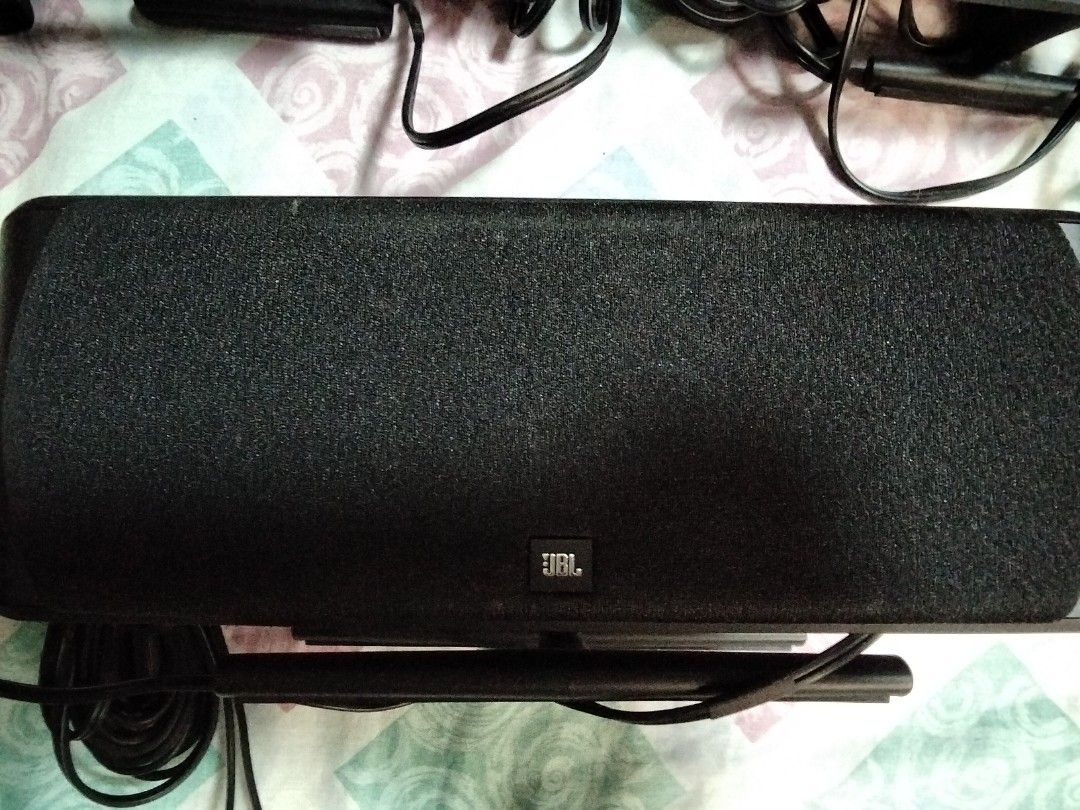 JBL SCS200 home theater speaker set (Category: Soundbars, Speakers & Amplifiers) located in Caloocan City. Submitted by mannexc617678 (Listing ID 1454454972, Image 2). Description: JBL SCS200 Home Theater Speaker Set - 4 satellites, 1 center, 1 subwoofer. All cables included. Tested and working. Perfect for home theater or PC audio upgrade..