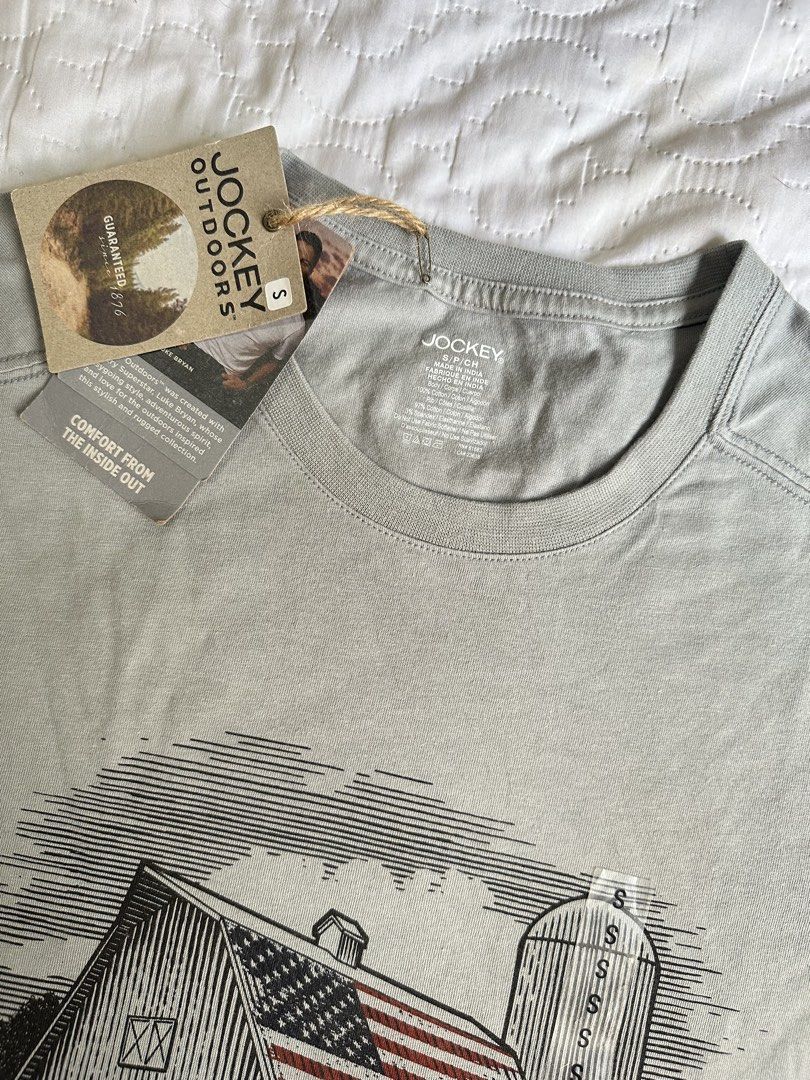 Jockey Crew Neck T-Shirt (Category: Tshirts & Polo Shirts ) located in Urdaneta. Submitted by camsywamsy (Listing ID 1454376425, Image 2). Description: Size : Small width 18 in Length : 27 in Cotton From US.