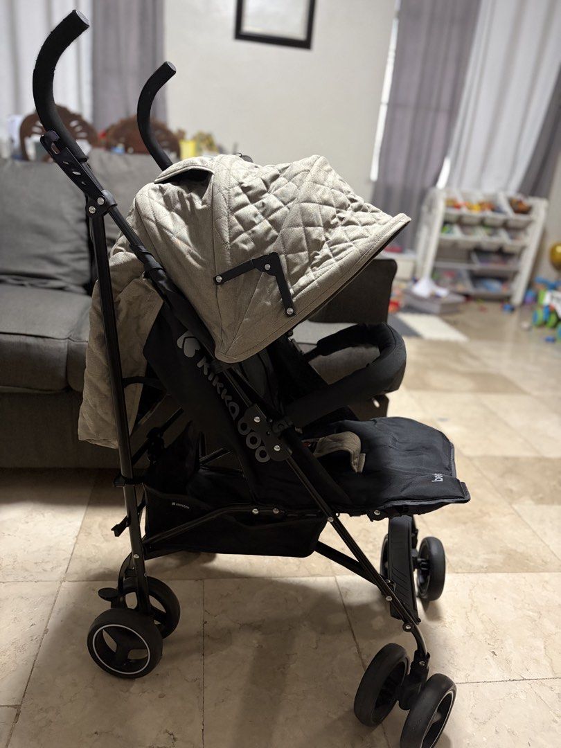 Kikka Boo Beetle Lightweight Stroller (Category: Strollers) located in Antipolo. Submitted by pixieglowphl (Listing ID 1454472047, Image 2). Description: Twice used only ayaw ni baby. Like new 💯 Minor issue may crack konti seat part but doesnt affect the purpose. Open for pick up/meet up/lalamove delivery Description * Suitable from newborn up to 22 kg * Lightweight steel frame * Compact in folded position * Fast and easy folding system type “um