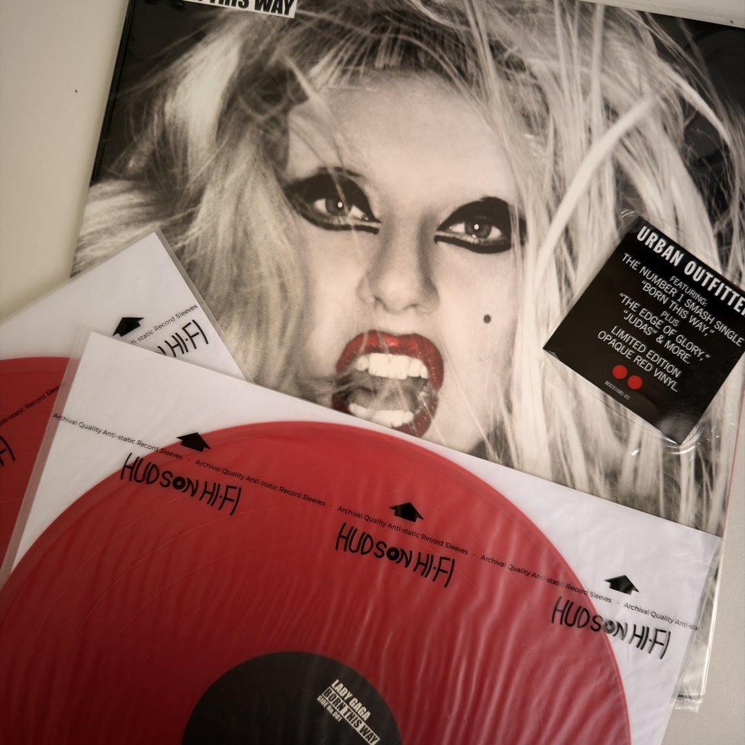 Lady Gaga Vinyl Records Bundle (Category: Vinyls) located in Santa Ana. Submitted by keepmelogin (Listing ID 1454448729, Image 3). Description: Born This Way UO Red Artpop UO Blue Chromatica Yellow RSD No skips or loops both records -Decluttering - As bundle.