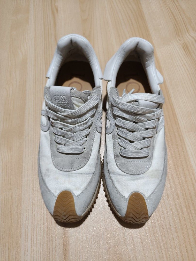 LOEWE FLOW SUEDE RUNNER SNEAKER (Category: Sneakers & Footwear) located in Tacloban City. Submitted by tactripp (Listing ID 1454542117, Image 1). Description: Size 38 Excellent Condition -no heel drag -no sole separation Honest issue - Dirt due to storage room (Need shoe cleaning).