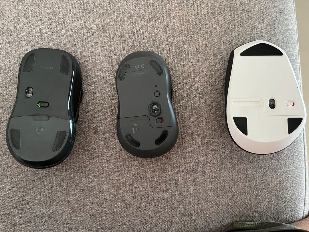 Logitech Wireless mouse (Category: Mouse & Mousepads) located in Singapore. Submitted by dahren (Listing ID 1453434396, Image 2). Description: - Selling Logitech wireless mouse - Condition: 10/10 - come with the USB unifying connector (usual price already $20 for the connector) - all mouse come with side button M510: $19 M650: $25 M720: $35 (Usual Price : $80).