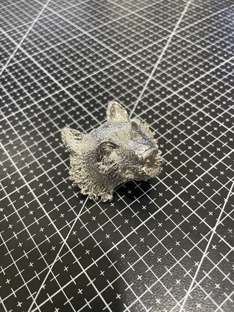Metal Wolf neckerchief slide (Category: Rings) located in Pasay City. Submitted by slideph (Listing ID 1454543765, Image 2). Description: - Unique wolf head ring design - Intricate and detailed wolf face - Open band fits comfortably - Perfect statement piece for animal jewelry lovers.