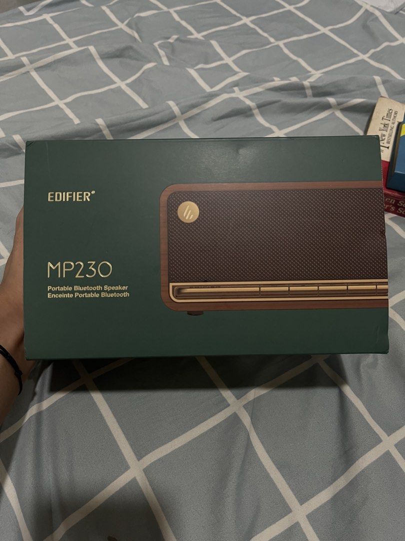 MP230 Portable Bluetooth Speaker (Category: Soundbars, Speakers & Amplifiers) located in Las Pinas. Submitted by marqusasasas (Listing ID 1454461580, Image 1). Description: (Can negotiate a bit) Like-new Edifier MP230 Bluetooth speaker. Clean and well-maintained, with the original box and accessories included. Great sound quality and a nice vintage-style design. Perfect for home, desk setup, or casual listening. Complete with box Like new conditi