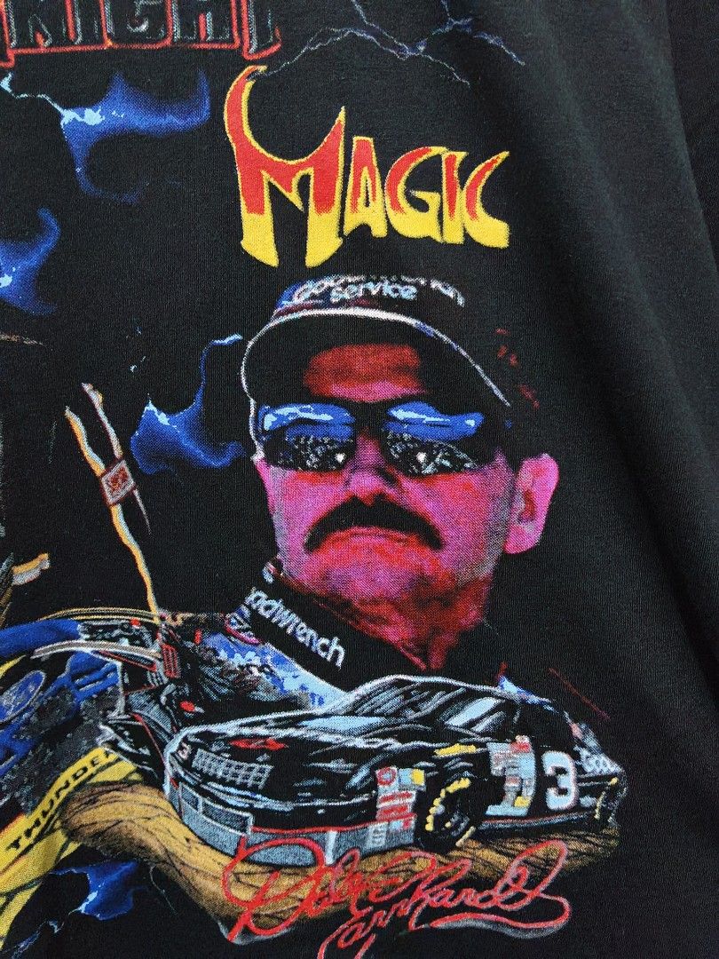 NASCAR Knight & Magic (Category: Tshirts & Polo Shirts ) located in Taguig. Submitted by wethrifting2021 (Listing ID 1454392161, Image 3). Description: Item: Knight Magic🔥 ‎Size: OPT Nascar with Size Tag (L) ‎Width: 24 ‎Length: 26.5 ‎Condition: Excellent ‎Issue: None SWIPE MORE DETAILS. DM to purchase 📩.