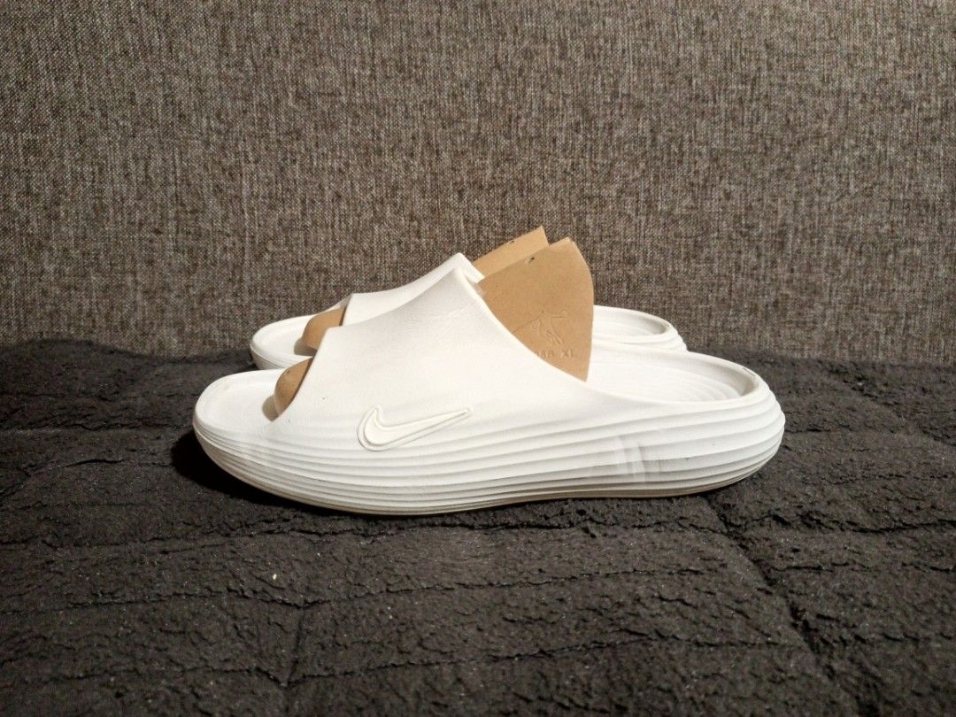 Nike ReactX Rejuvenate slides (Category: Slippers & Slides) located in Lipa City. Submitted by rextumambingmagnaye6306 (Listing ID 1454505257, Image 2). Description: NIKE REACTX REJUVENATE SLIDES SIZE 10 MENS EXCELLENT CONDITION 1,850 PLUS SF LIPA CITY BATANGAS CAN DO SHIPPING NATIONWIDE VIA J&T EXPRESS NO COP/COD.