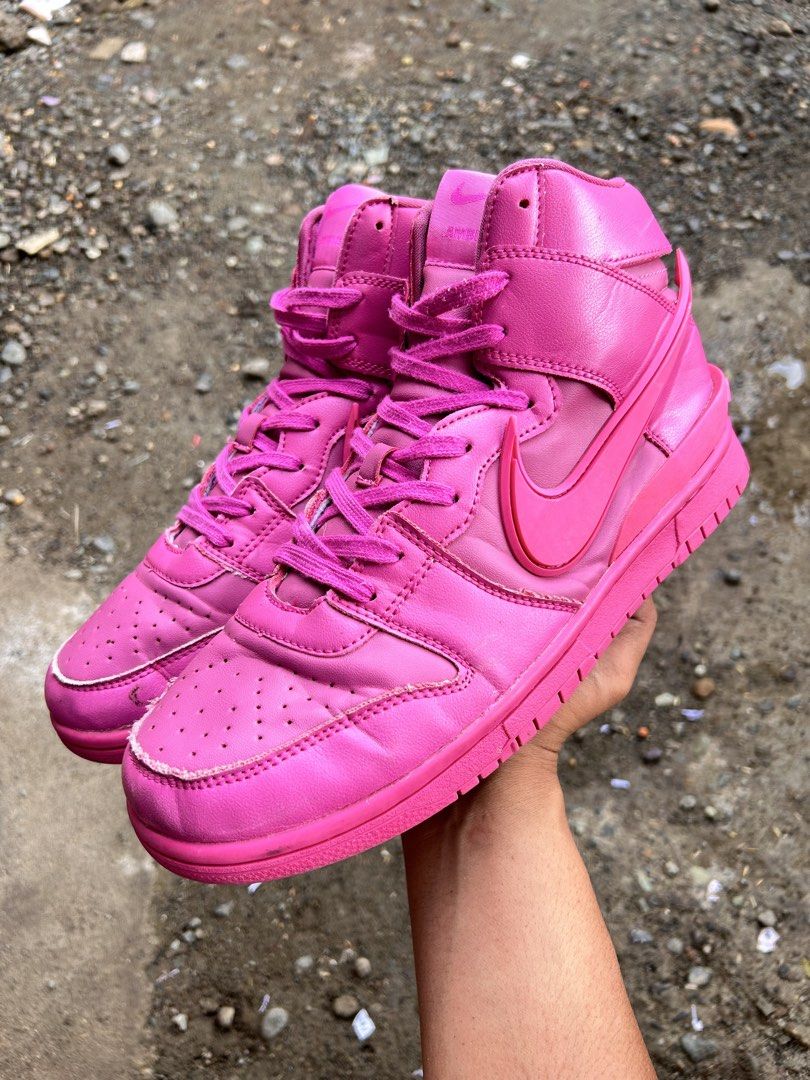 NIKE X AMBUSH DUNK HIGH SP ‘LETHAL PINK’ (Category: Sneakers) located in Cabanatuan. Submitted by thriftttttt (Listing ID 1454396427, Image 3). Description: SIZE: 11 US MENS / 45 EUR.