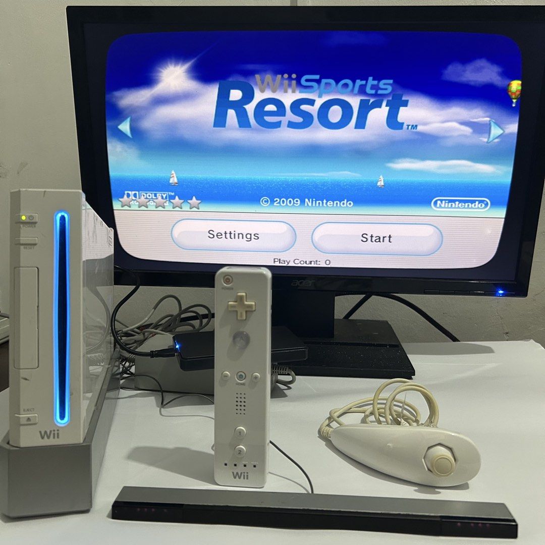 Nintendo Wii: Complete Set (Full of Games) (Category: Nintendo) located in Quezon City. Submitted by argamenest (Listing ID 1454370118, Image 2). Description: Nintendo Wii: Complete Set (Full of Games) ‎ ‎✅ Complete Set ‎✅ No issues, dents lang, ✅ lalaruin nalang ‎✅ Works without internet ‎✅ FREE drive with Full of Games ‎ ‎INCLUSIONS ‎1x Wii Console ‎1x Wii Motion Sensor Bar ‎1x Wii Stand ‎1x Wii Sensor Bar Stand ‎1x Wii Remote ‎1x Wii Nunchuk ‎