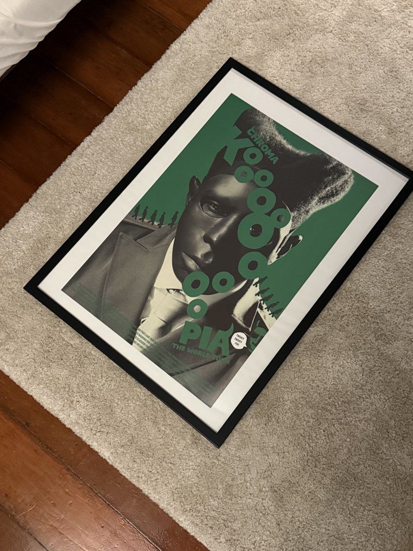 Official Tyler, The Creator 'CHROMAKOPIA' tour poster (Category: Events Tickets) located in Quezon City. Submitted by badgood (Listing ID 1449979807, Image 2). Description: selling 2x brand new official posters from Tyler, The Creator's CHROMAKOPIA tour in Manila! 📌 purchased from the merch stand during the CHROMAKOPIA shows in Manila last September 20, 2025 🚛 📌 can buy as one or bundle! 📌 rfs: parting with some gems since im downsizing my co