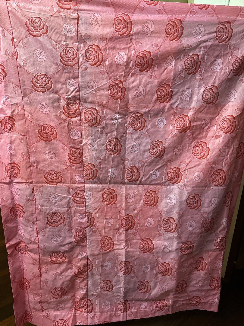Patchwork quilt (hand made) (Category: Bedding & Towels) located in Singapore. Submitted by yllwong (Listing ID 1454505142, Image 2). Description: - Handmade patchwork quilt - Features a vibrant floral border - Each square showcases a unique and intricate design - Some squares include charming character motifs - Adds a cozy and colorful touch to any room -measurement 2m x 1.5m.