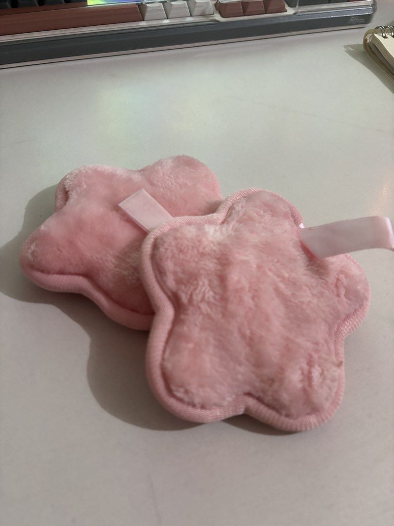 Pink Reusable Makeup Remover Pads (Category: Face Care) located in Quezon City. Submitted by softclothph (Listing ID 1454449963, Image 1). Description: - Cute pink makeup remover pads - Soft and fluffy material - Includes a ribbon loop for easy hanging - Gently removes makeup - Washable and reusable - Comes in a set of 2 pads - Perfect addition to your beauty routine.