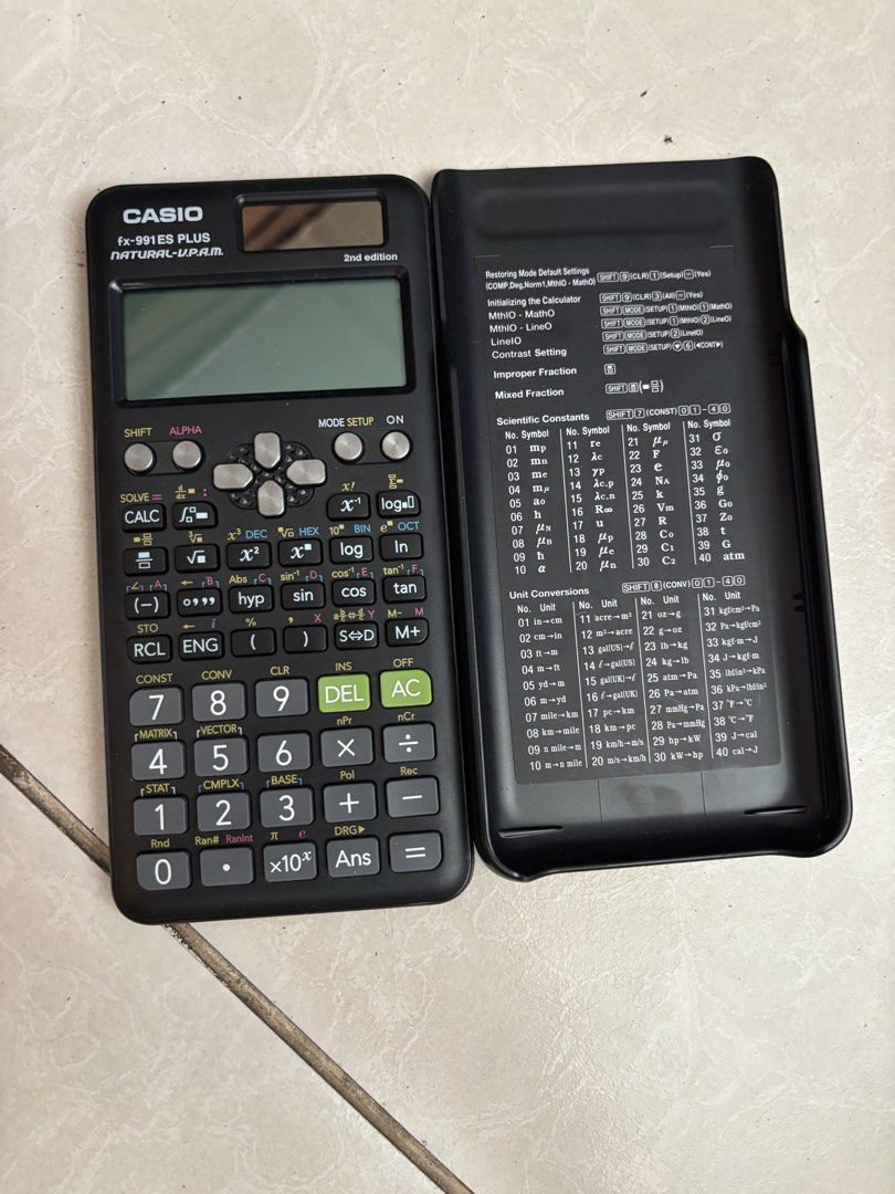 (Pre loved )CASIO fx-991ES PLUS scientific calculator (Category: Other Gadgets) located in Naga. Submitted by dylans_finds (Listing ID 1454434551, Image 1). Description: CASIO fx-991ES PLUS scientific calculator – perfect for students, especially for high school and college. 📌 Tested and working 📌 Ready to use 💰 Price is negotiable. Willing to go lower for sure buyers..