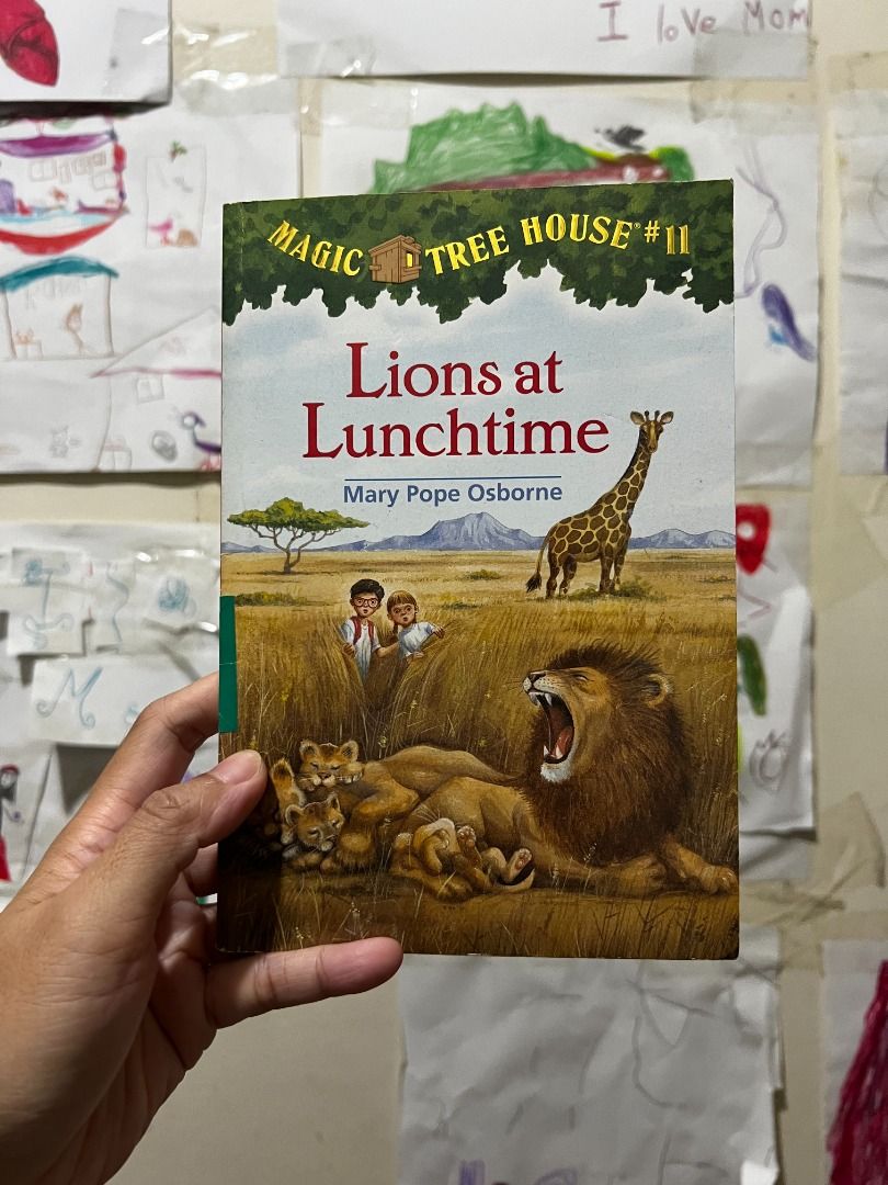 Pre-loved: Magic Tree House #11 - Lions at Lunchtime (Category: Children's Books) located in Mandaluyong City. Submitted by moonamor (Listing ID 1454389819, Image 1). Description: - Pre-loved copy - Book is in good condition but has obvious signs of tanning - Ideal for young readers. - Perfect for sparking imagination and a love for reading. .