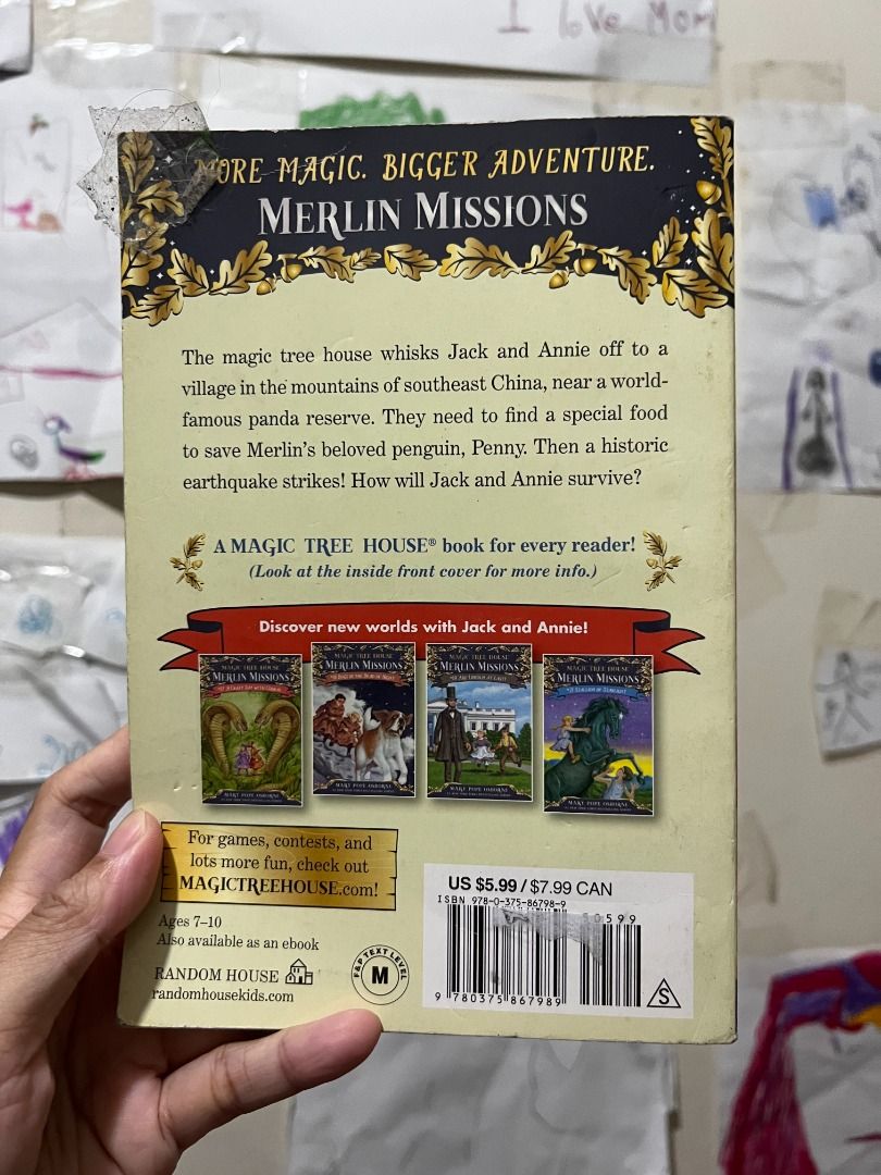 Pre-loved: Magic Tree House - Merlin Missions #20 - A Perfect Time for Pandas (Category: Children's Books) located in Mandaluyong City. Submitted by moonamor (Listing ID 1454462421, Image 3). Description: - Pre-loved copy - Book is in good condition but has obvious signs of tanning - Ideal for young readers. - Perfect for sparking imagination and a love for reading..