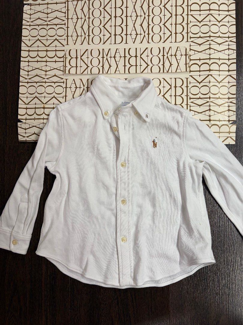 Ralph lauren white collar longsleeve (Category: Babies & Kids Fashion) located in Manila. Submitted by coolandchic (Listing ID 1454418909, Image 1). Description: 24m.