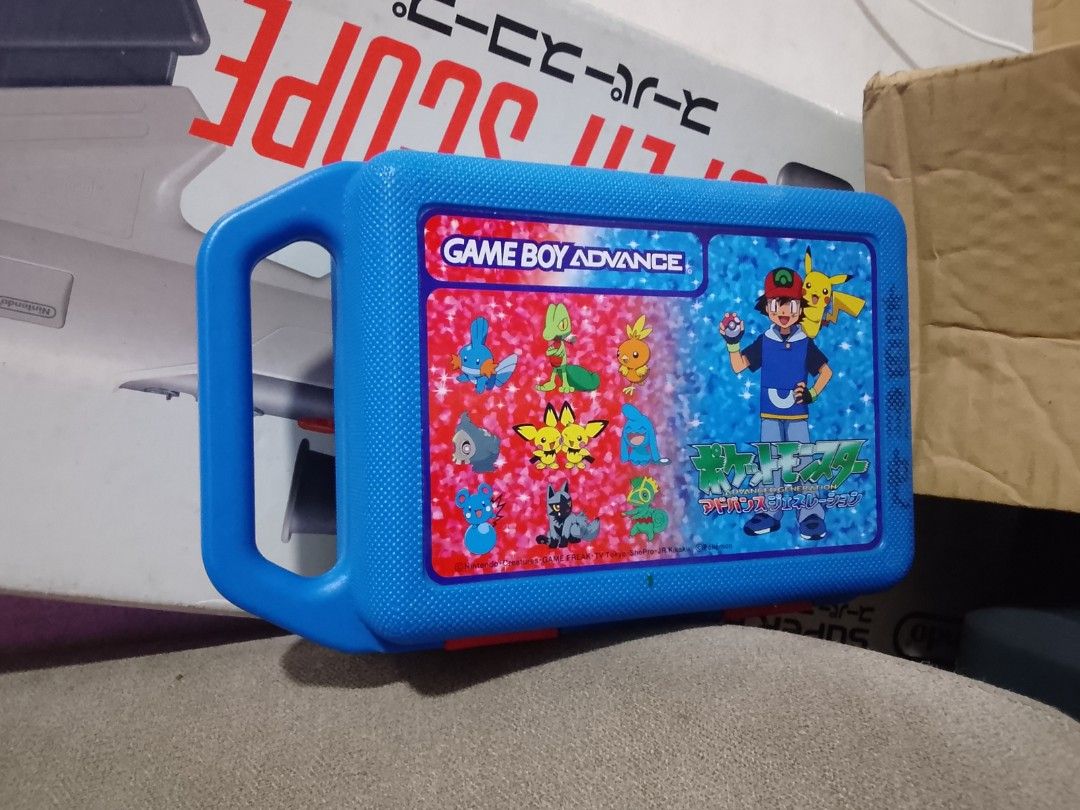 Rare Gameboy advance pokemon case (Category: Nintendo) located in Manila. Submitted by herbertantazo (Listing ID 1454450270, Image 1). Description: sampaloc manila rare Pokemon Gameboy advance case plastic case for Gameboy advance slot for Gameboy, , 2 slot for games no dent or pumit 2500.