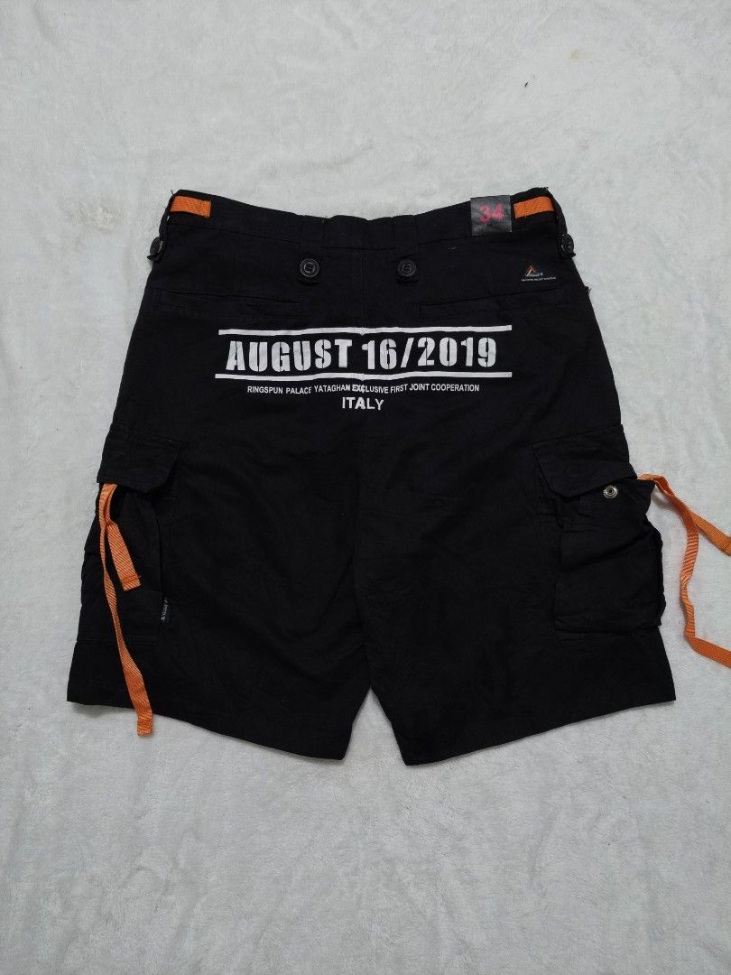 Ringspun palace x yataghan cargo short (Category: Shorts) located in Manila. Submitted by micx_0809 (Listing ID 1454526353, Image 2). Description: ringspun palace x yataghan cargo short size - 34 on tag best fit - 32 length - 20 colorate - 9.9/10 as new condition. 449 + SF.