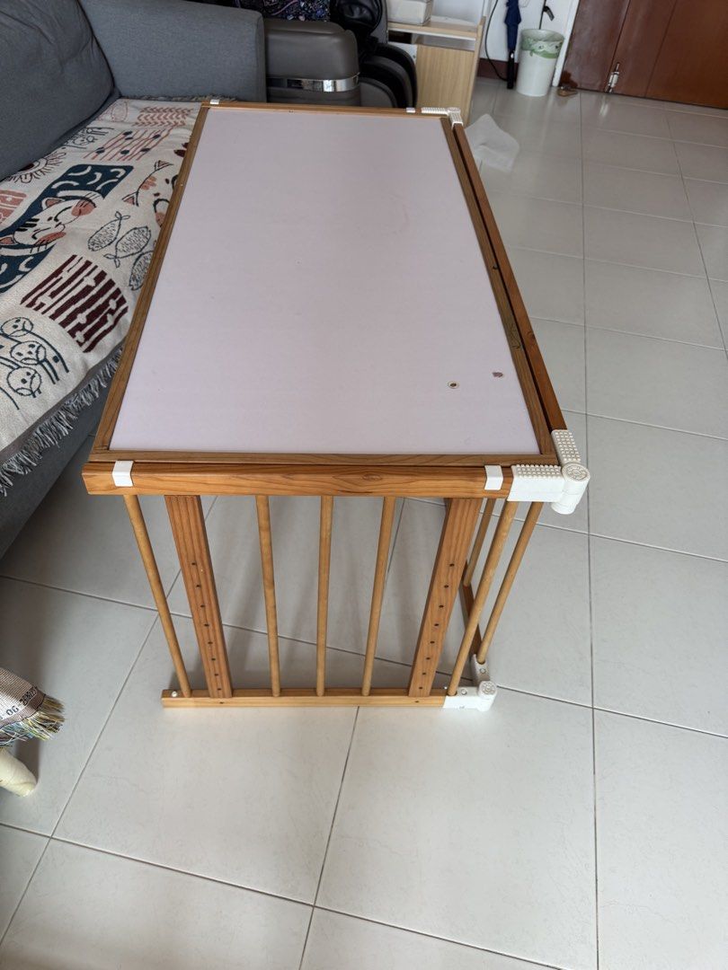 Simple table (Category: Tables & Sets) located in Singapore. Submitted by everythingisgoingtobeok (Listing ID 1454381330, Image 3). Description: - Simple and functional table - White tabletop - Wooden frame - Dismantlable for easy transport - Suitable for study or computer use.