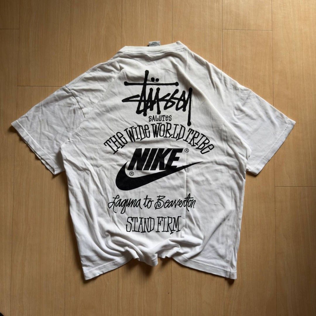 STUSSY X NIKE TRIBE (Category: Activewear) located in Manila. Submitted by thriftmobbb (Listing ID 1454473522, Image 2). Description: NEED WASH ONLY FRESH FROM BALE 22x26 BOXY FIT COLOR RATE 9.5/10.