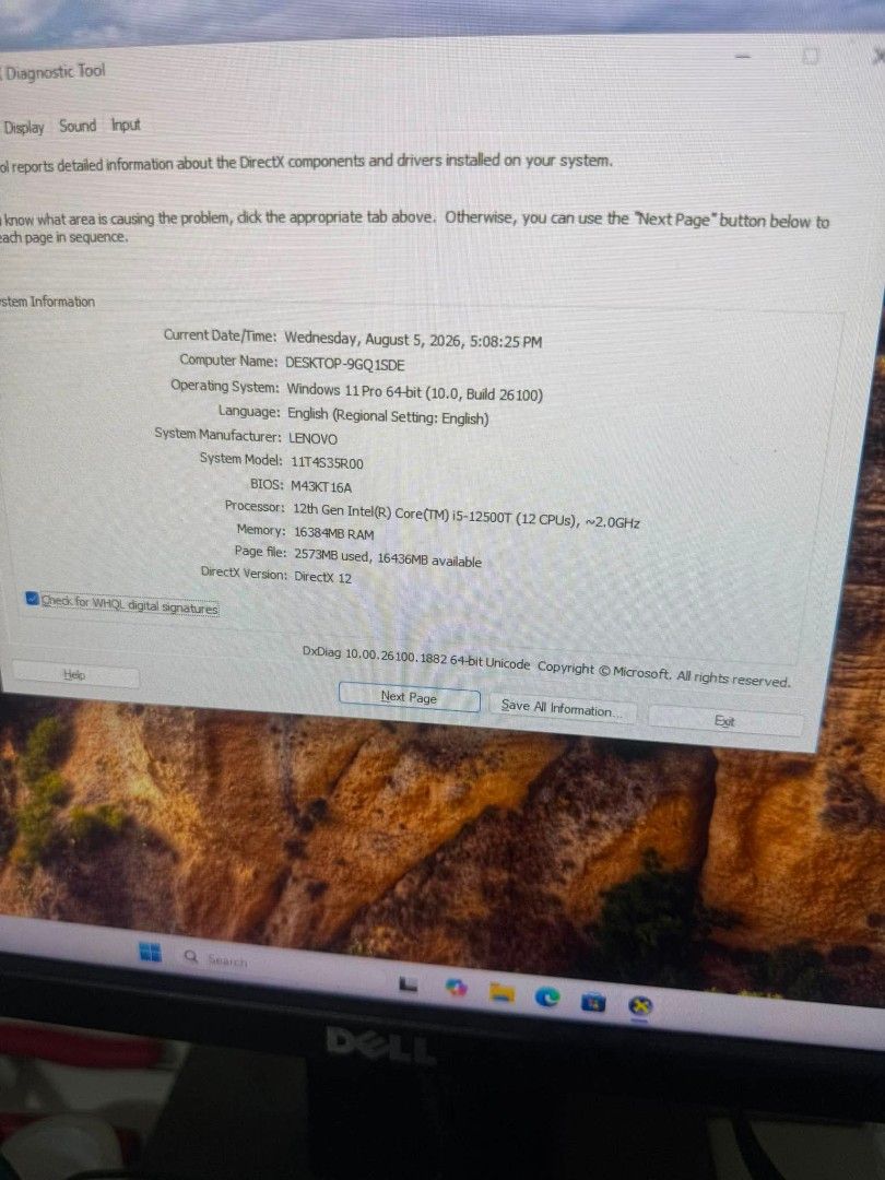 Thinkcentre m70q gen 3 (Category: Desktops) located in Manila. Submitted by happyearth.953a15 (Listing ID 1454432776, Image 3). Description: Thinkcentre m70q gen 3 I5 12th gen 16gb ram 256gb nvme Windows 11 pro OS Unit with power adapter 💸💸 15,500 Location: San Andres bukid manila Pick up or deliver.