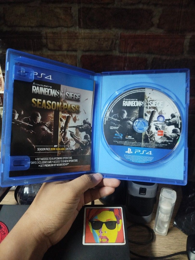 Tom Clancy's Rainbow Six Siege PS4 Game (Category: PlayStation) located in Binan City. Submitted by pumpkiiin02 (Listing ID 1454498263, Image 3). Description: - Tom Clancy's Rainbow Six Siege for PlayStation 4 - Intense 5v5 multiplayer tactical shooter - Master tactics and teamwork - Play solo or with friends - Features destructible environments - Includes Season Pass with 8 upcoming operators and perks.