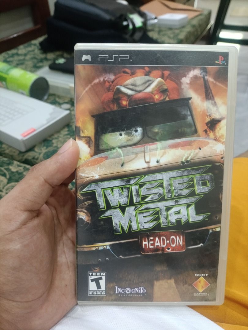 Twisted Metal: Head-On for PSP UMD (Category: PlayStation) located in Batac City. Submitted by yellowstone_1012 (Listing ID 1454367645, Image 1). Description: - Twisted Metal: Head-On for PSP - UMD disc and case included - Experience classic car combat action anywhere - Great for fans of the Twisted Metal series.