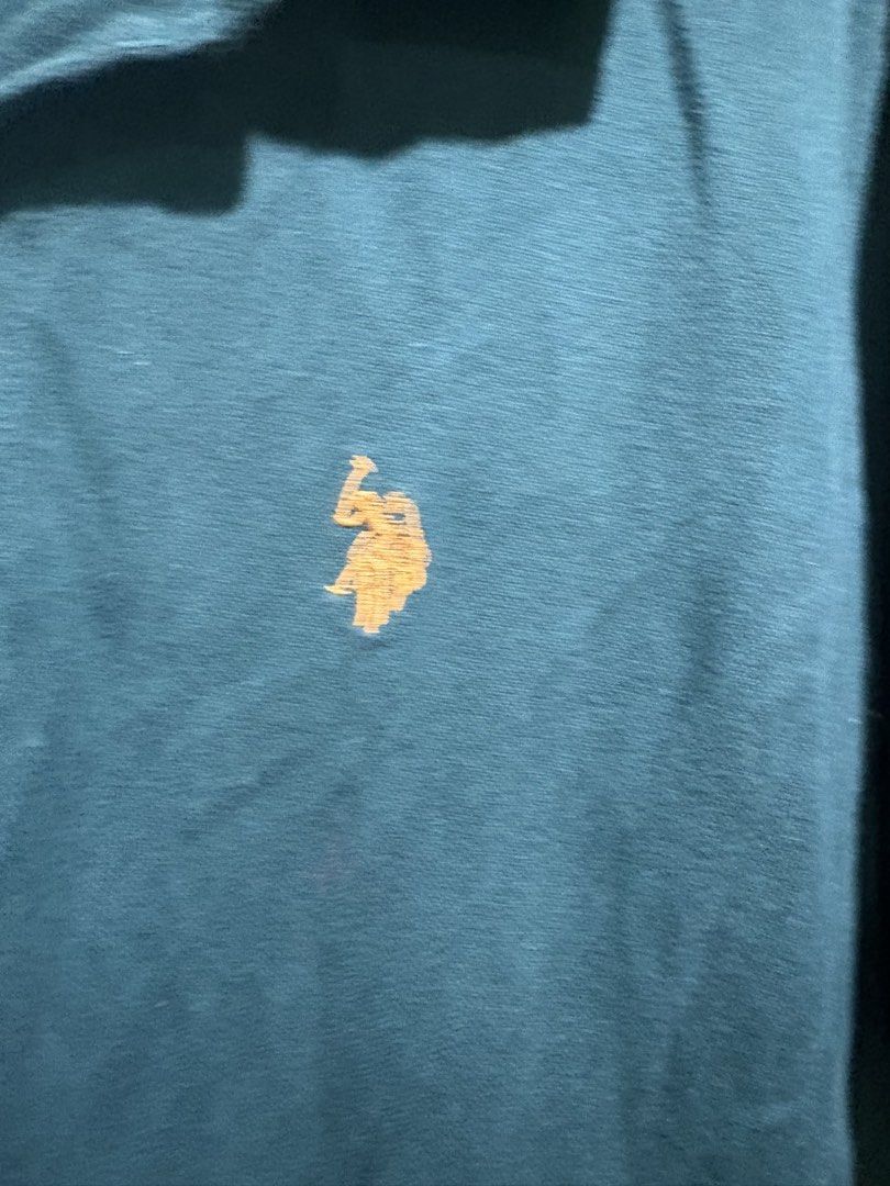 US Polo Assn Green Poloshirt (Category: Tshirts & Polo Shirts ) located in Manila. Submitted by jacebased (Listing ID 1454518936, Image 3). Description: 7/10 Discoloration on neck part but when fold not noticeable (can be dyed) Ironmarks on tag.