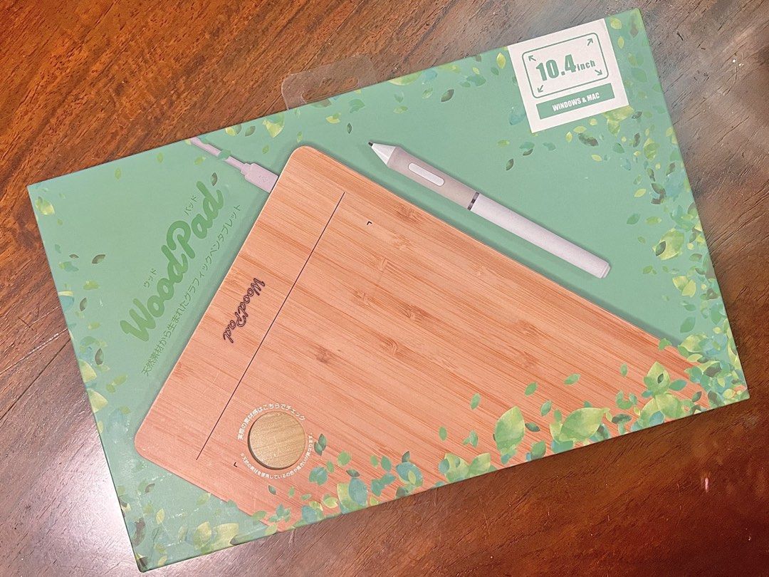 WoodPad 10.4 inch Graphics Drawing Tablet (Category: Other Accessories) located in Marikina City. Submitted by noblelion-21d3 (Listing ID 1454533234, Image 1). Description: - WoodPad 10.4 inch drawing tablet - Made with lightweight and renewable bamboo - Includes battery-free stylus and accessories - Provides a familiar pen-and-paper drawing experience - Compatible with Windows and Mac - Brand new, sealed in box - Minor scuffs on outer packaging 