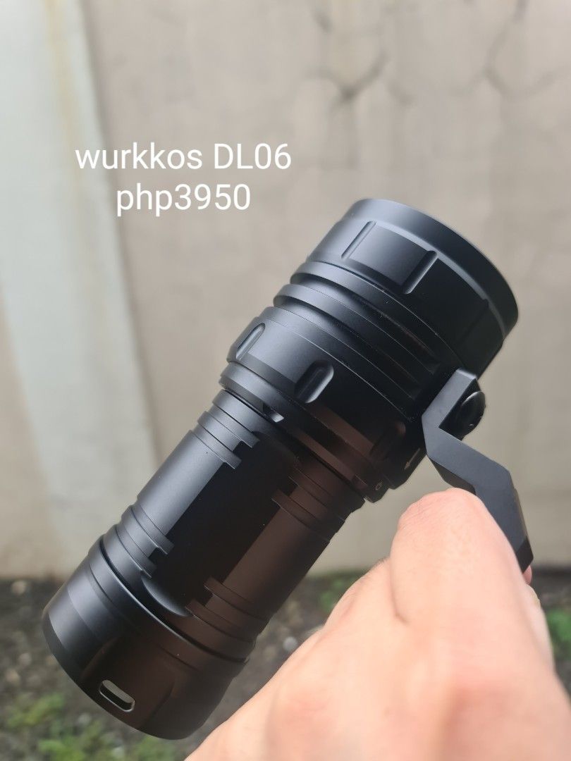 Wurkkos DL06 Flashlight (Category: Lighting) located in Paranaque City. Submitted by agentorange021 (Listing ID 1454368885, Image 1). Description: Wurkkos DL06 Diving Flashlight, 15000 Lumens, 555m Beam, Power Bank Function, IPX8 Waterproof, 3×21700 Batteries.