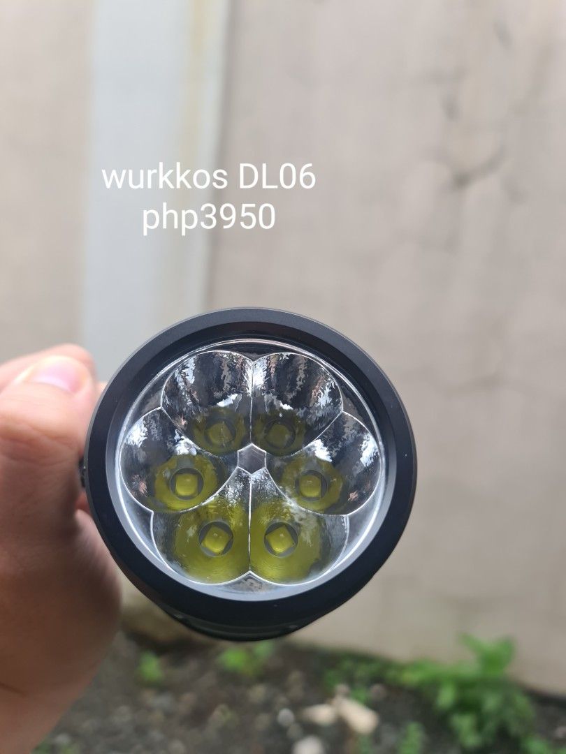 Wurkkos DL06 Flashlight (Category: Lighting) located in Paranaque City. Submitted by agentorange021 (Listing ID 1454368885, Image 2). Description: Wurkkos DL06 Diving Flashlight, 15000 Lumens, 555m Beam, Power Bank Function, IPX8 Waterproof, 3×21700 Batteries.