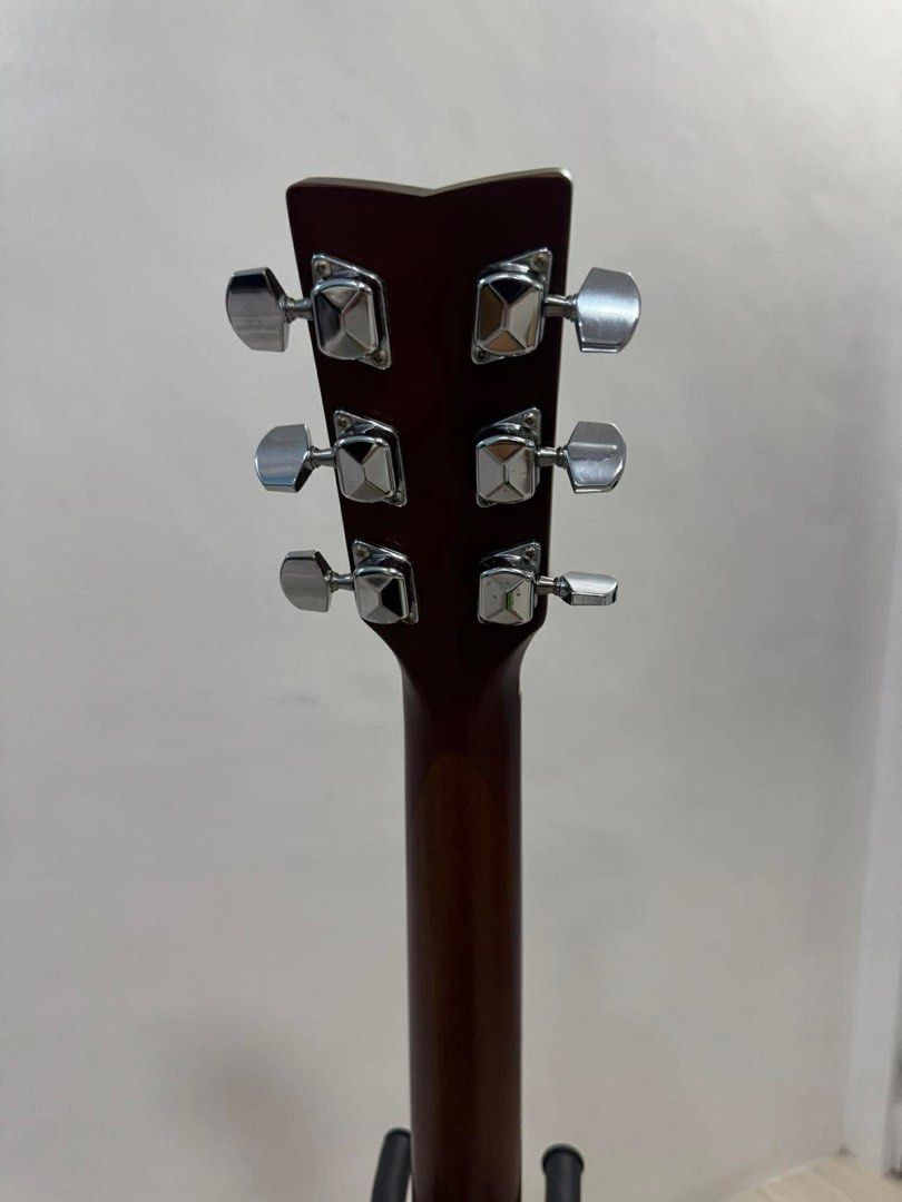 Yamaha FX-130 Acoustic Guitar Rush (Category: Musical Instruments) located in Quezon City. Submitted by penajoeyd (Listing ID 1454382911, Image 3). Description: Body and MaterialsTop: Spruce for clear and bright projection. Back & Sides: Sapele or mahogany-type wood for balanced tone. Neck: Nato wood with a slim profile designed to be easy on the fingers. Fretboard & Bridge: Rosewood.Electronics and HardwarePickup/Preamp: Onboard preamp system al