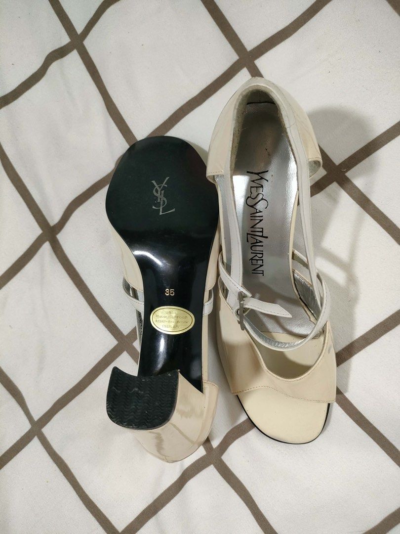 YSL sandals (Category: Sandals) located in Calauag. Submitted by thirdfinds (Listing ID 1454453112, Image 2). Description: YSL sandals Minor dents 23 cm ,US women 6 to 6.5, EU 36.5 to 37, UK 4 to 4.5.