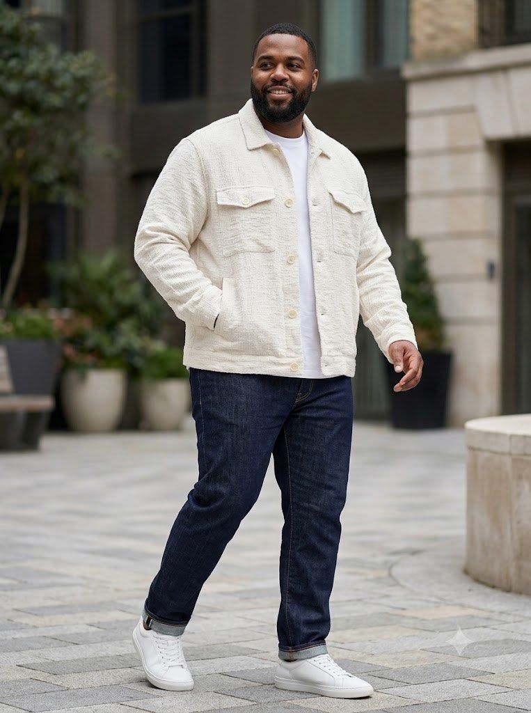 Zara Man Texturized Cream Jacket - XL (Category: Coats, Jackets and Outerwear) located in General Santos City (Dadiangas). Submitted by jzthrift (Listing ID 1454557163, Image 2). Description: .