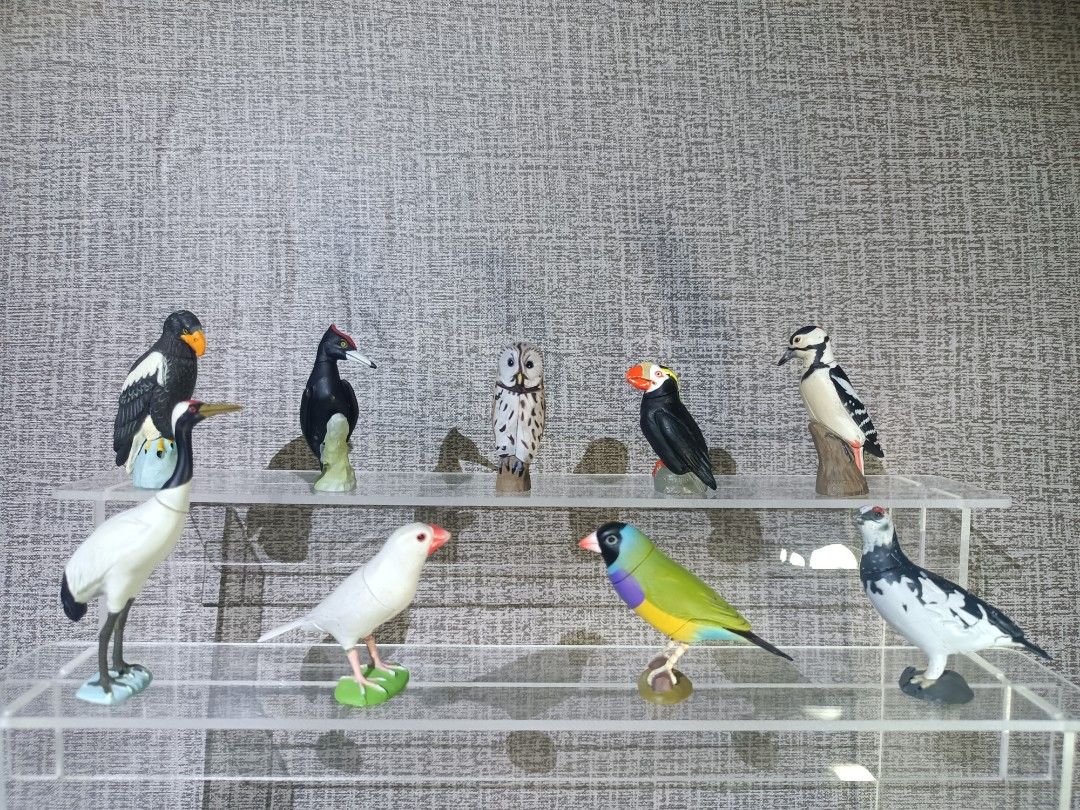 9 sets Kaiyodo Miniature Birds Collection (Category: Figurines & Statues) located in Davao. Submitted by zeek_key_collectibles (Listing ID 1454735056, Image 1). Description: 9 sets of Miniature bird collection by Kaiyodo, known japan manufacturer for realistic miniature figurines Best for bird collection and other collectors..