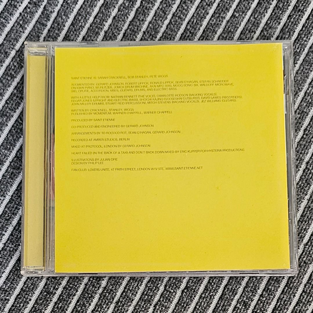 🌟 🏴󠁧󠁢󠁥󠁮󠁧󠁿 [CD Album] Saint Etienne – Sound Of Water (2000) (Category: CDs & DVDs) located in Singapore. Submitted by strangecell (Listing ID 1454580688, Image 2). Description: Many more Various Genres: https://www.carousell.sg/p/1253907759 Disco/Funk/Soul/Easy Listening/Lounge/Jazz/Chill-out: https://carousell.com/p/1028943398 Electronic Dance, EDM, DJ Mix: https://carousell.com/p/1035784902 *************************************** Self-co