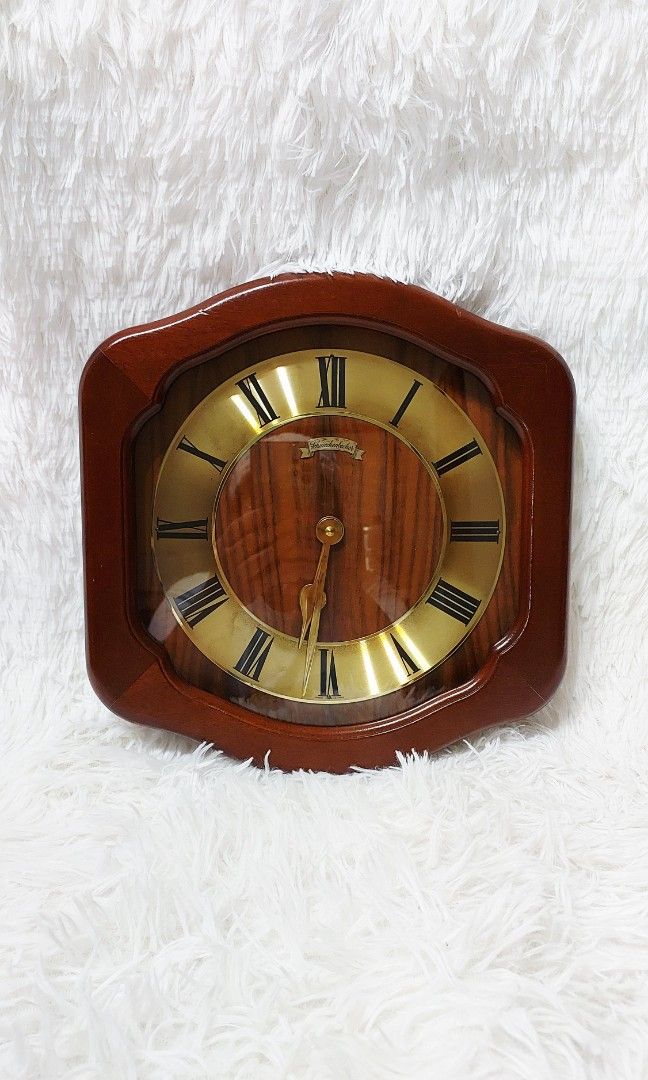 🇩🇪 Classic German Wooden Wall Clock (Category: Clocks) located in Binan City. Submitted by sakuratreasuresph (Listing ID 1454649649, Image 2). Description: 🇩🇪 Classic German Wooden Wall Clock Bring timeless European charm into your home with this Made in Germany wooden wall clock. 🤎🕰️ ✨ Made in Germany ✨ Rich wood-tone finish ✨ Classic Roman numeral dial ✨ Gold-tone accents ✨ Decorative scalloped wooden frame ✨ Glass-covered clock face ✨ Be