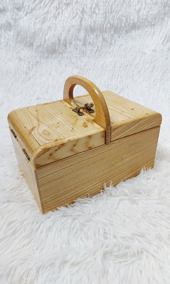 🧰 Japanese Wooden Multi-Compartment Storage Box (Category: Accessory Holder, Box & Organizers) located in Binan City. Submitted by sakuratreasuresph (Listing ID 1454608171, Image 3). Description: 🧰 Japanese Wooden Multi-Compartment Storage Box Add a touch of timeless Japanese charm to your space with this beautifully crafted wooden storage box! 🇯🇵✨ 🪵 Natural wood finish with lovely wood grain ❤️ Multiple spacious compartments lined in rich r