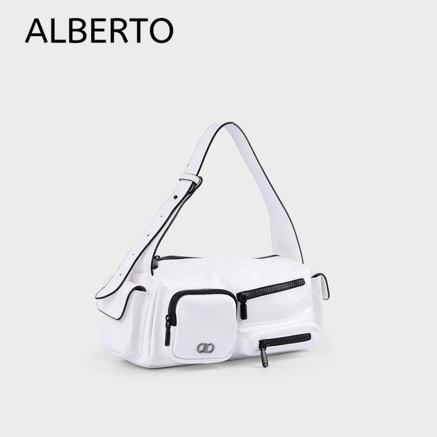 SALE❗️Alberto White Florie Two way Bag (Category: Shoulder Bags) located in Tarlac. Submitted by shantirisque (Listing ID 1454589256, Image 2). Description: LAST PRICE POSTED❗️ FIXED PRICE‼️ 🤍 FOR SALE | ALBERTO WHITE FLORIE 2-WAY BAG ✨ Brand: ALBERTO ✨ Color: White with black contrast details ✨ Condition: BRAND NEW — NEVER USED ✨ Inclusions: Complete with its original dust bag ✨ Ways to wear: 2-WAY BAG • 🤍 Sling/Crossbody — using the longer ad